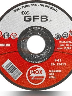 Gfb Metal Kesici Taş 115X1x22 Inox Kesme Taşı Gfb Metal Kesici Taş 115X1x22 Inox Kesme Taşı