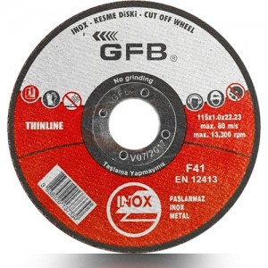 Gfb Metal Kesici Taş 115X1 Inox Kesme Taşı