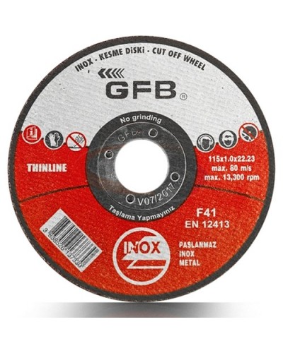 Gfb Metal Kesici Taş 115X1X2 Inox Kesme Taşı 25 Adet