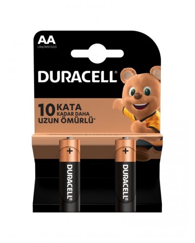 Duracell Alkalin AA Kalem Piller 2’li paket Duracell Alkalin AA Kalem Piller 2’li paket