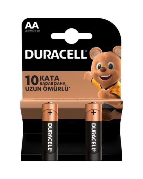 Duracell Alkalin AA Kalem Piller 2’li paket Duracell Alkalin AA Kalem Piller 2’li paket