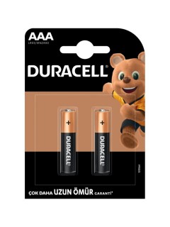 Duracell Alkalin AAA İnce Kalem Piller 2’li paket