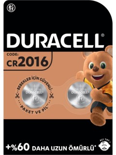 Duracell Özel 2016 Lityum Düğme Pil 3V 2’li Paket
