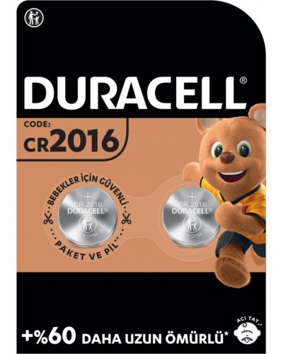 Duracell Özel 2016 Lityum Düğme Pil 3V 2’li Paket Duracell Özel 2016 Lityum Düğme Pil 3V 2’li Paket