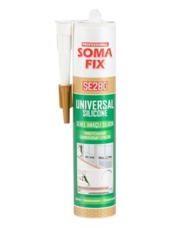 Somafix Şeffaf Silikon 280gr SE280 Elastik UV Dayanımlı Genel Amaçlı Yapıştırıcı Somafix Şeffaf Silikon 280gr SE280 Elastik UV Dayanımlı Genel Amaçlı Yapıştırıcı