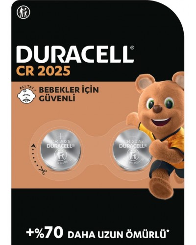 Duracell 2025 (2’li Paket) Lityum Düğme Piller 3V Duracell 2025 (2’li Paket) Lityum Düğme Piller 3V