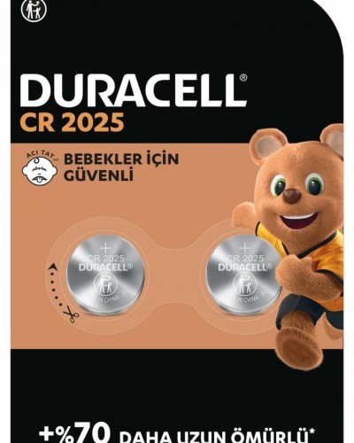 Duracell 2025 (2’li Paket) Lityum Düğme Piller 3V