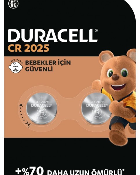 Duracell 2025 (2’li Paket) Lityum Düğme Piller 3V