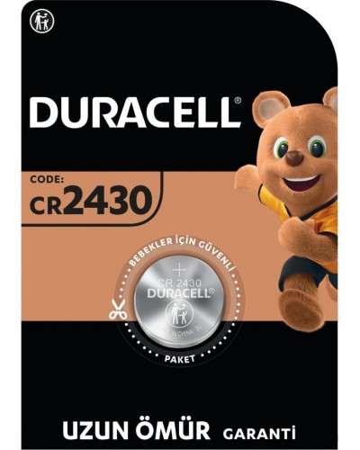Duracell 2430 (1’li Paket) Lityum Düğme Piller 3V Duracell 2430 (1’li Paket) Lityum Düğme Piller 3V