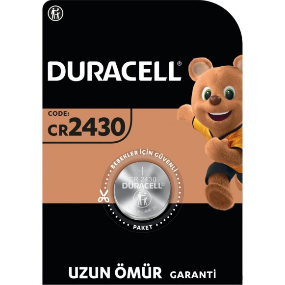 Duracell 2430 (1’li Paket) Lityum Düğme Piller 3V Duracell 2430 (1’li Paket) Lityum Düğme Piller 3V