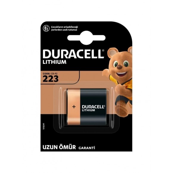 Duracell Özel Yüksek Güçlü Lityum 223 Fotoğraf Pili 6V Duracell Özel Yüksek Güçlü Lityum 223 Fotoğraf Pili 6V