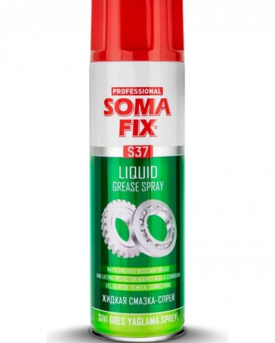 Somafix S37 Sıvı Gres Yağlama Spreyi 500ML Çift Yönlü Metal Yüzeyler İçin Kalıcı Yağlama