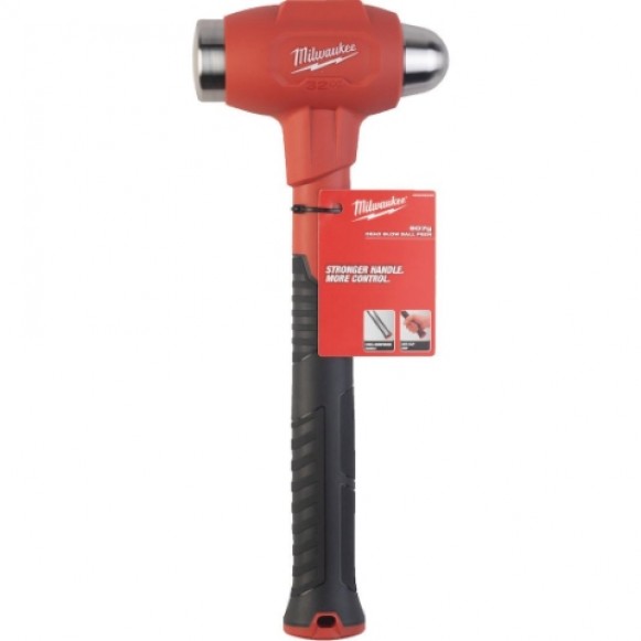 Milwaukee Fiber Saplı Küresel Başlı Bilyeli Çekiç 907 GR 4932492349 Milwaukee Fiber Saplı Küresel Başlı Bilyeli Çekiç 907 GR 4932492349