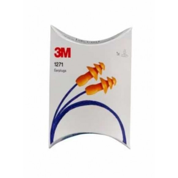 3M 1271 Yıkanabilir İpli, Karton Kutulu Kulak Tıkacı 3M 1271 Yıkanabilir İpli, Karton Kutulu Kulak Tıkacı