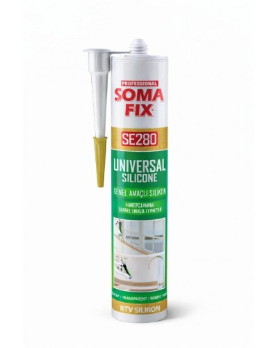 Soma Fix SE280 Genel Amaçlı Silikon 280ml - Şeffaf Silikon Soma Fix SE280 Genel Amaçlı Silikon 280ml - Şeffaf Silikon