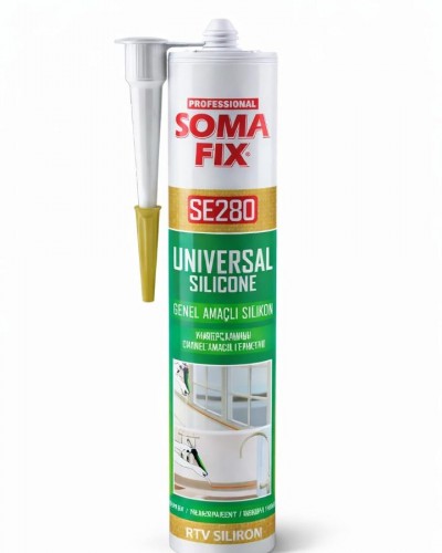 Soma Fix SE280 Genel Amaçlı Silikon 280ml - Şeffaf Silikon