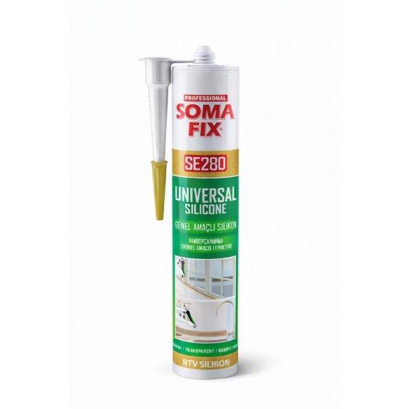 Soma Fix SE280 Genel Amaçlı Silikon 280ml - Şeffaf Silikon