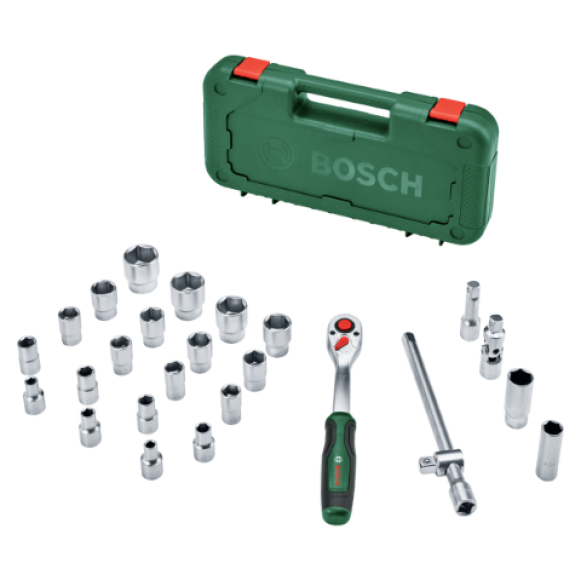 Bosch 1/2'' Cırcırlı Somun Sıkma Seti 25 Parça