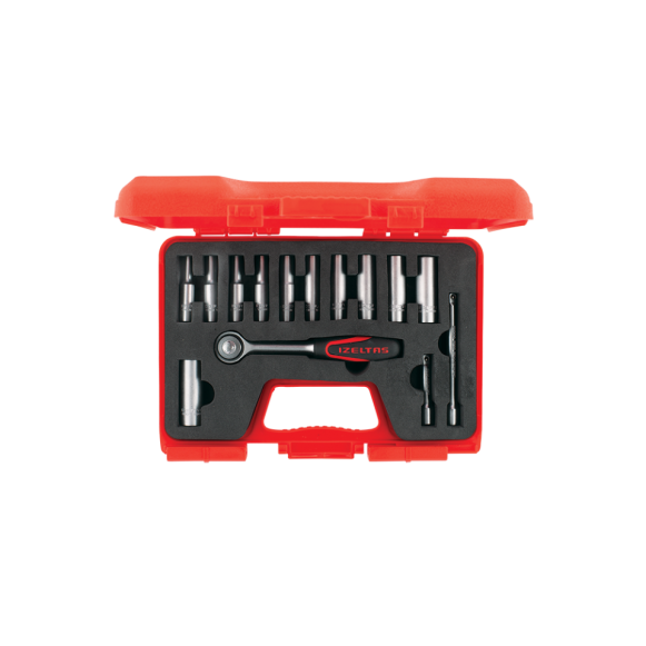 İzeltaş 1/4″ Altı Köşe Derin Lokma Anahtar Set (14 parça, mm) İzeltaş 1/4″ Altı Köşe Derin Lokma Anahtar Set (14 parça, mm)