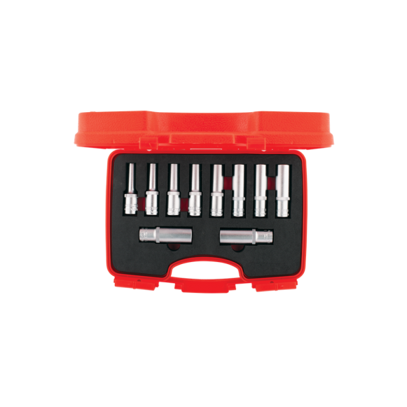 İzeltaş 1/2” Altı Köşe Derin Lokma Anahtar Takımı (10 parça mm)