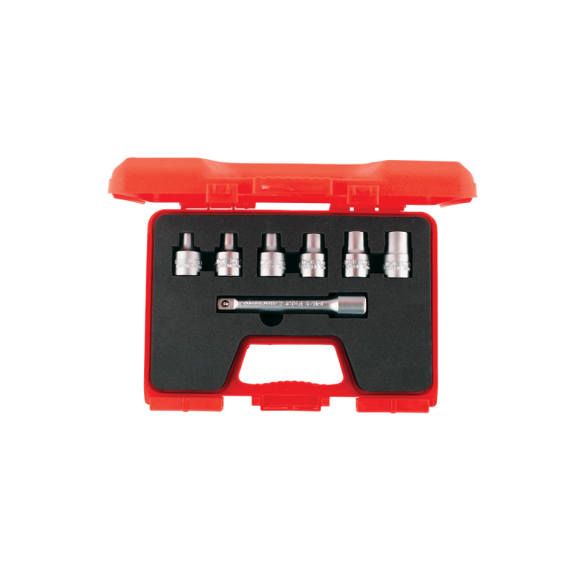 İzeltaş 1/2” Star (Torx®) Lokma Anahtar Takımı (7 Parça) İzeltaş 1/2” Star (Torx®) Lokma Anahtar Takımı (7 Parça)