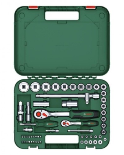 Bosch 1/4'' + 1/2'' Cırcırlı Somun Sıkma Seti 57 Parça
